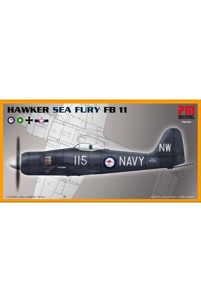 Genel Markalar Hawker Sea Fury Fb11 Model Avcı Uçağı Demonte Plastik Maketi