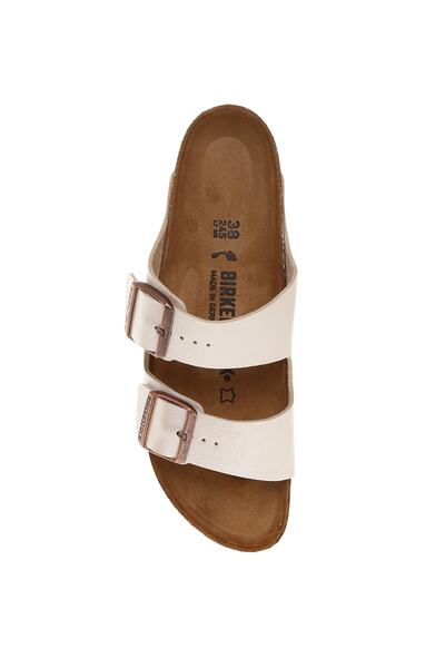 Birkenstock Papuci și sandale grațioase alb perlat Arizona
