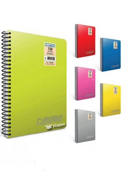 Gıpta Chromo Spiral PP Cover Notebook A6 80 YpCheckered