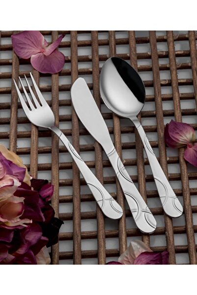 TERCAN Hilal Model Kaşık Çatal Bıçak Takımı42 Parça