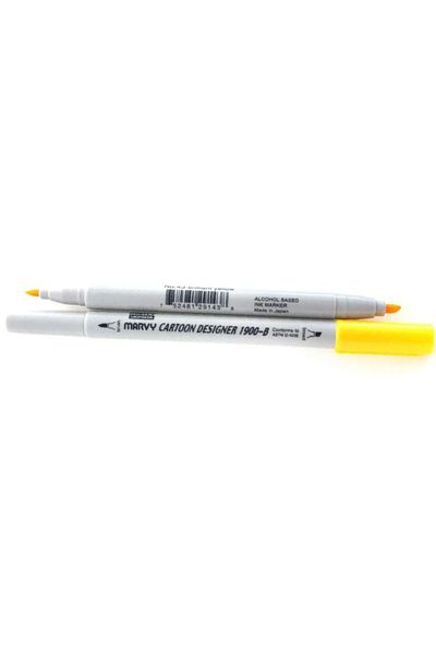 ADEL OYUNCAK Marvy 1900b-s/43 Brilliant Yellow Graphic Marker Pen
