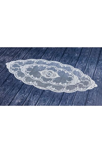 caka home design Runner Guipure Tulle (Ecru)