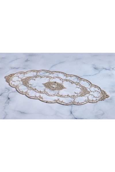 Caka home Runner Guipure Tulle (Soil)