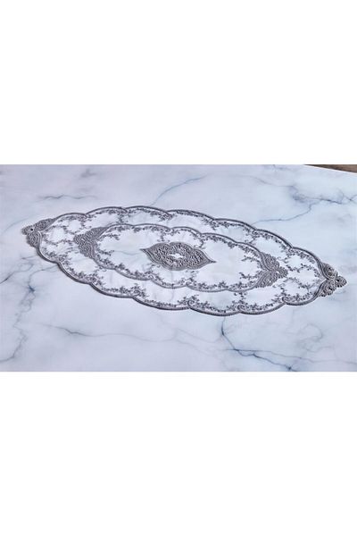 caka home design Runner Guipure Tulle ( Gray )