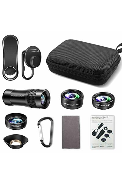 Markacase Universal 14x Teleskoplu 4in1 Profesyonel Lens Seti
