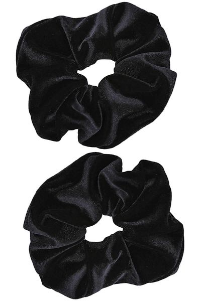 İnci Accessories Trendyıldızı Pachet de 2 catarame elastice din catifea neagră