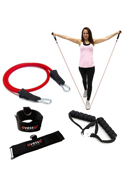 AVESSA Latex-12 Resistance Rubber Hand and Foot Apparatus Set