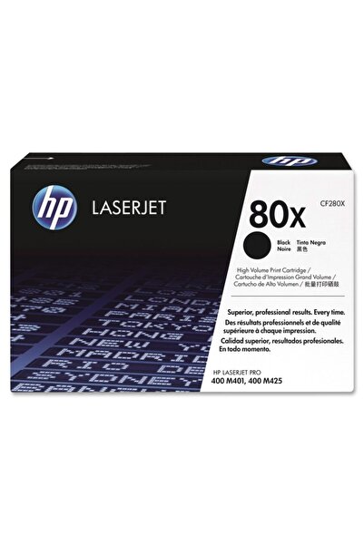 HP 80x Negru Siyah Yüksek Kapasite 6.900 Sayfa Toner Cf280x