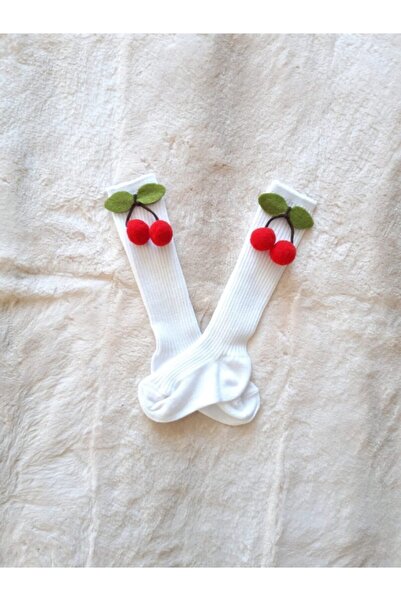 woltybaby جوارب الكرز الأحمر للأطفال