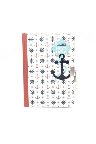 Gıpta Rope Stitched 14x20 Hard Cover 120 Sheets Memory Book-Anchor Sea
