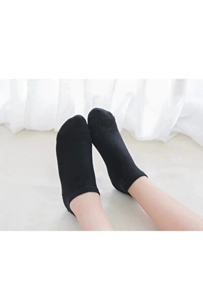 çorapmanya Μαύρο-Μπλε 10 Ζεύγη Modal Γυναικείες Μποτάκια Κάλτσες - Μήκος Αστραγάλου