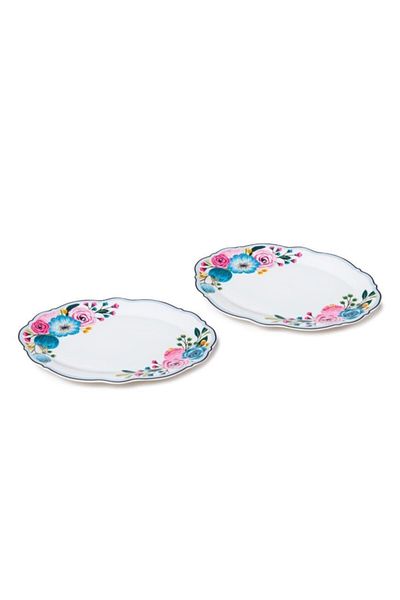 Lotus by ZClasse طقم بورسلين لوتس فاين بيضاوي مزدوج 25 سم