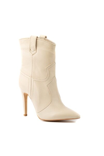 PİRCİ Sunderland Deri Kadın Günlük Bot Bej