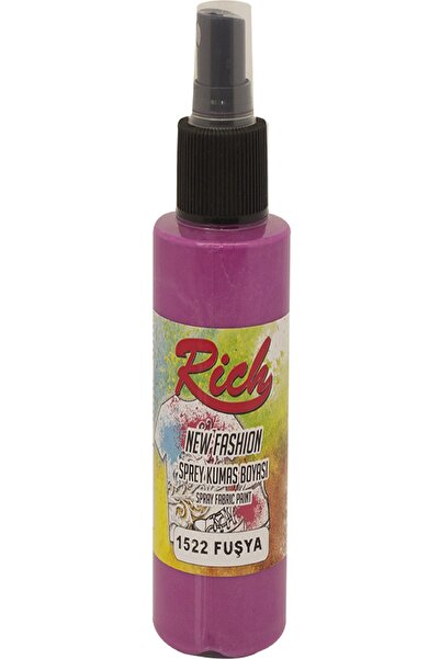 Rich New Fashion Sprey Kumaş Boyası 1522 - Fuşya 100 cc