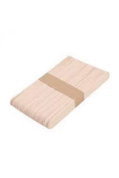 Brons Natural Wide Wooden Tongue Ice Cream Abeslang Sticks 50 Pieces Br-901