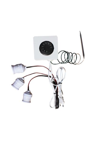 YOKO 3 Duylu Civciv Kafesi Kafes Isıtması Duylu Muhafazalı Ampul Destekli Isıtma Sistemi