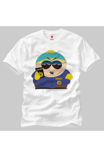 Crazy Muška majica South Park Cartman Officer