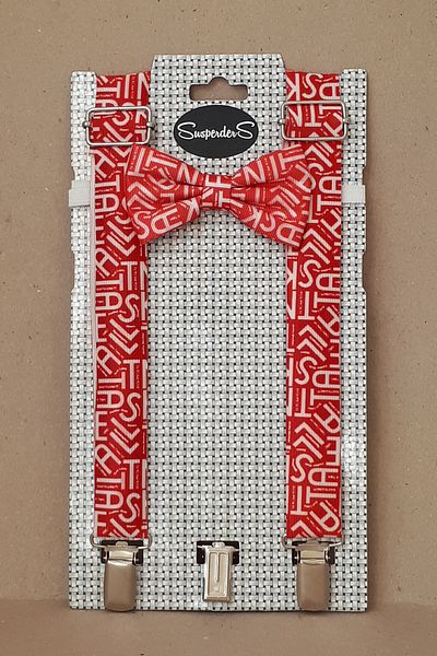 SuspenderS Pants Strap & Bow Tie Printed Set