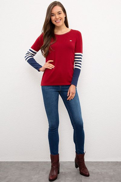 U.S. Polo Assn. Pantaloni albaștri din denim de damă