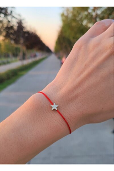 ONEPRETTYWISH Yıldız Kırmızı Ip Bileklik
