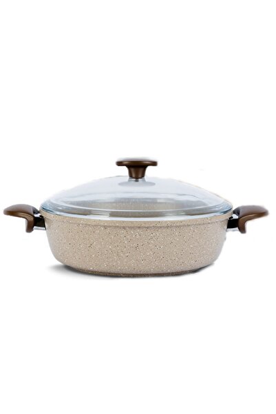 ThermoAD وعاء جرانيت مصبوب بيج 28 سم