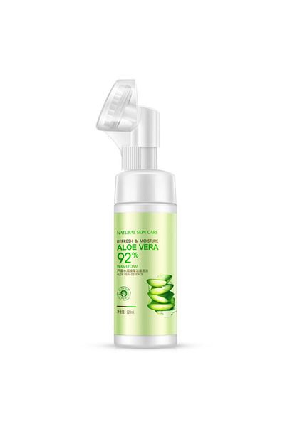 Bioaqua Aloe Vera Facial Cleansing Foam with Massage Brush 120 ml