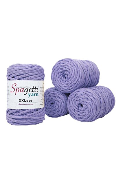 Spagettiyarn Lila Xxlace - 4'lü Set