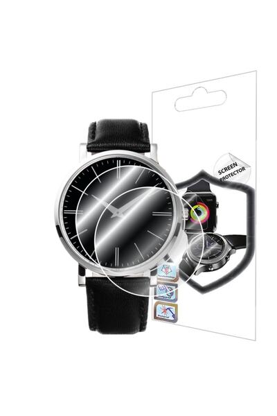 ECRMOBILE Tüm Yuvarlak Camlı Saatler Için(33mm) Hd Esnek Nano Ekran Koruyucu ...