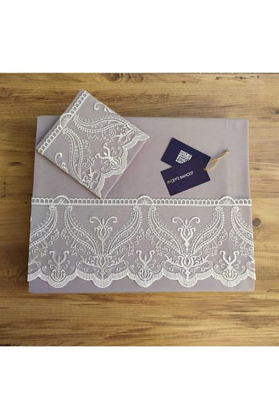 Çeyiz Bahçesi Σετ Παπλωματοθήκης Swan Grey Διπλό