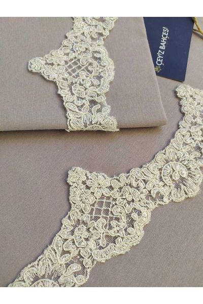 Çeyiz Bahçesi Σετ Παπλωματοθήκη Twinkle Grey Διπλό