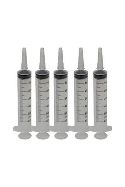 Genel Markalar 50cc Beslenme Enjektör - 3 Parçalı 50ml 50 Cc Beslenme Enjektörü Katater Enjektör Çam Uçlu Steril