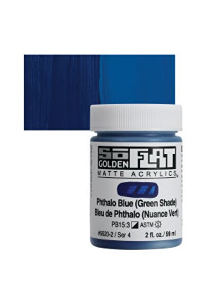 Golden Soflat Matte Acrylıcs 59ml S4 Phthalo Blue(green Shade)