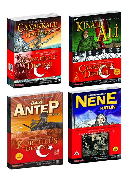 Güneşyolu Yayınları Türk Tarihi Çizgi Romanları Muhteşem Paket - (26 Kitap)