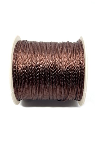 Bi hızlı Makrome Örgülü Bileklik Ipi 0.8 Mm ( 10 Metre ) Kahverengi