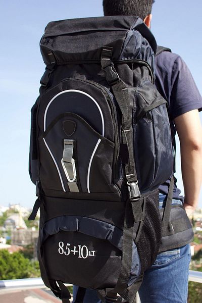 Bagacar Επαγγελματικό σακίδιο ορειβασίας 85+10 λίτρων Navy Blue