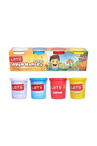 Toys Lets Oyun Hamuru Normal Renkler 4 Renk 600 G ( Kırtasiye)