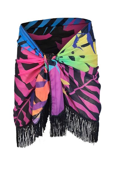 Bolder Women's Tasseled Elephant Pattern Pareo