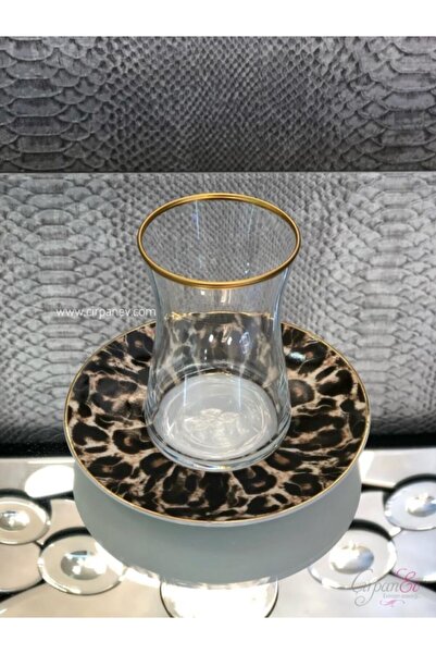 Genel Markalar PORIO LEOPAR DESENLİ 1 KİŞİLİK ÇAY SETİ