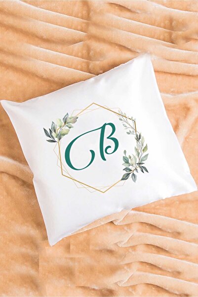 Hedizu Подушка з квітковим візерунком і літерою B