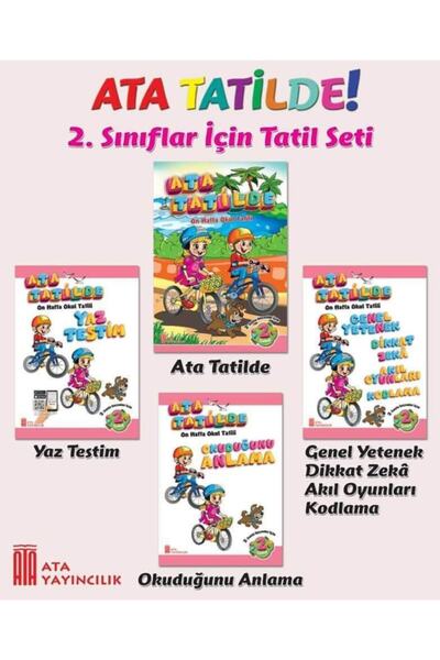 Ata Yayıncılık 2.sınıf Ata Tatilde Seti (4 Kitap)