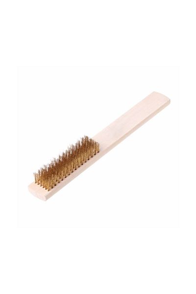 Real Özs Soft Wire Brush with Wooden Handle