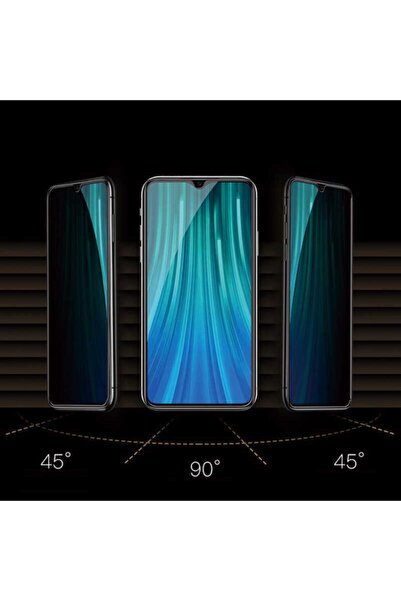 Fibaks Redmi Note 8 - Tempered Screen Protector, Shatterproof Glass, Privacy Ghost, Nipple with Filter