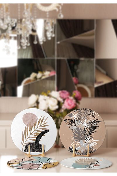 Realhomes 4-Piece Bohemian Motifs Specially Designed Charger & Placemat