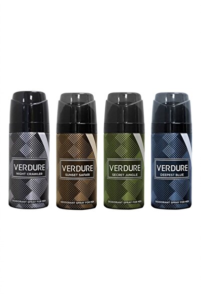 Pereja Verdure Deodorant Spray 150 Ml 4'lü Karma Set