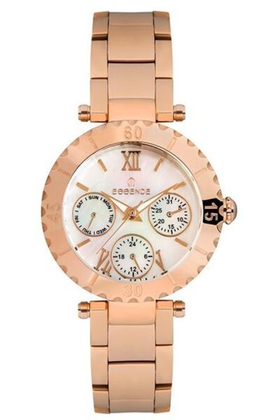 Essence ساعة يد رياضية نسائية باللون الذهبي الوردي - Es6613Fe.420