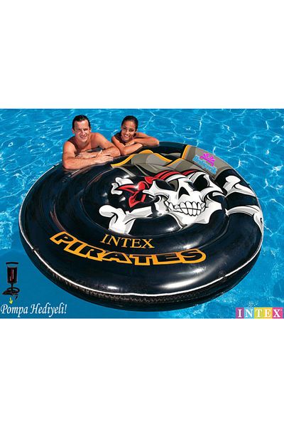 hediyecik Mega Pirate Island Giant Size Inflatable Pool And Sea Bed Water Island 188 Cm