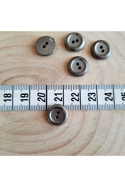 canan dizayn Metallized Button 13 Mm (20 Pieces)
