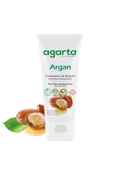 Agarta Doğal Yüz ve El Besleyici Argan Yağlı Cilt Bakım Kremi 75ml