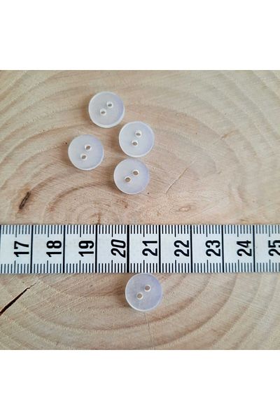 canan dizayn Polyester Mother of Pearl Button 11 mm (30 Pcs)