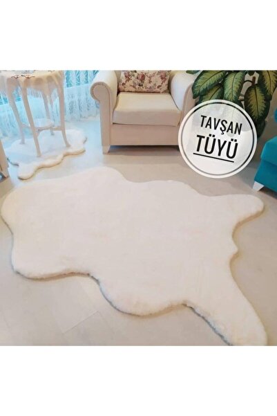 MACRO HOME Dekoratif Tavşan Tüyü Post Peluş Kaymaz